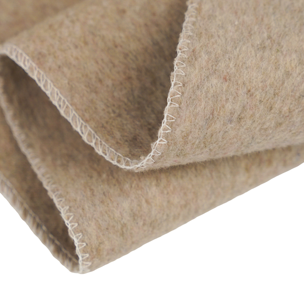 50% উল, 40% পলিয়েস্টার, 10% অন্যান্য ফাইবার, 720G/M, বিন পেস্টের রঙ, পুরু ডাবল-সাইডেড উল ফ্যাব্রিক, ML-0124-4382-1