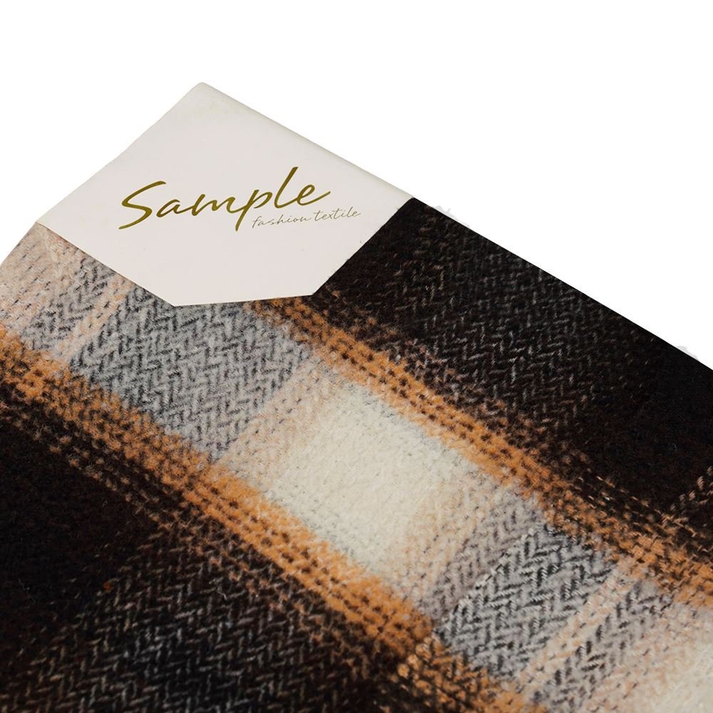 40% উল, 60% পলিয়েস্টার, 540G/M, কালো এবং সাদা, সার্কেল টুইড ফ্যাব্রিক, ML-8021071