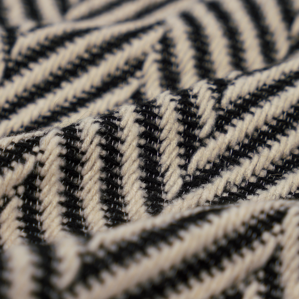 100% অন্যান্য, 720G/M, ক্লাসিক কালো এবং সাদা, টুইড সুতা, ML-70230021-22090