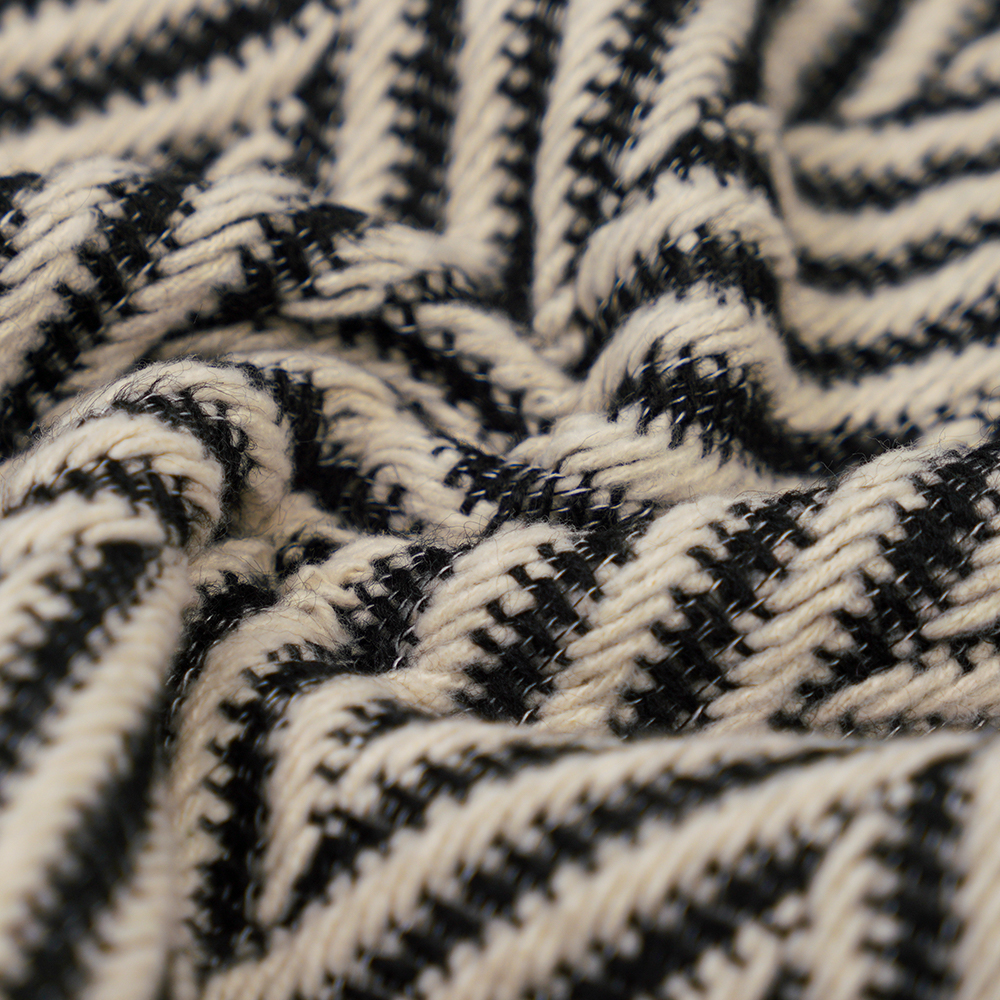 100% অন্যান্য, 720G/M, ক্লাসিক কালো এবং সাদা, টুইড সুতা, ML-70230021-22090