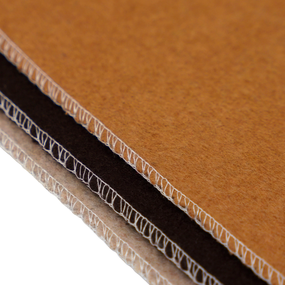 20% উল, 70% পলিয়েস্টার, 10% অন্যান্য ফাইবার, 870G/M, উট, ডাবল-ফেসড উল ফ্যাব্রিক, ML-110037-9