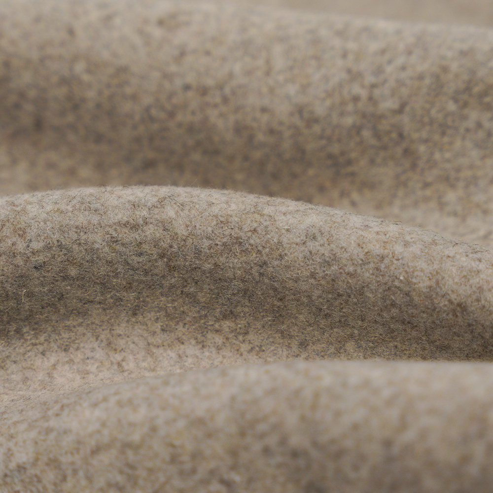 50% উল, 40% পলিয়েস্টার, 10% অন্যান্য ফাইবার, 770G/M, প্রাকৃতিক হালকা বিন পেস্ট, টুইল মেল্টন ফ্যাব্রিক, ML-0124-4425