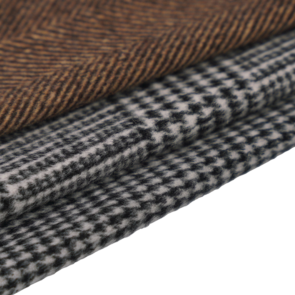 30% উল, 70% অন্যান্য ফাইবার, 630G/M, উট/ব্রাউন, হেরিংবোন সিঙ্গেল-ফেস ওভারকোটিং ফ্যাব্রিক, ML-222030-7B