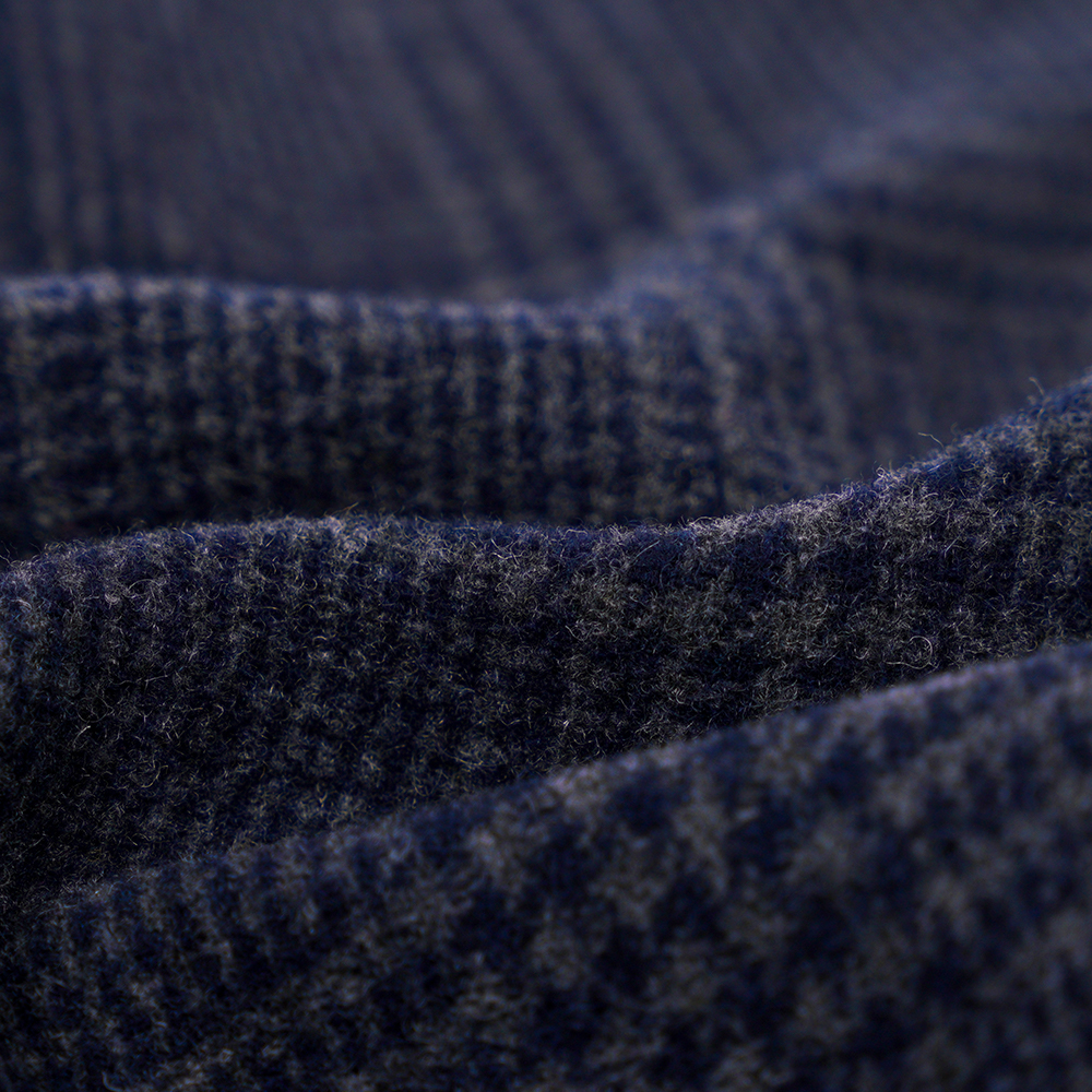 55% উল, 45% Othe,r 645G/M, নেভি ব্লু, ডাবল-ফেসড ভেলভেট ফ্যাব্রিক, ML-3010305-1