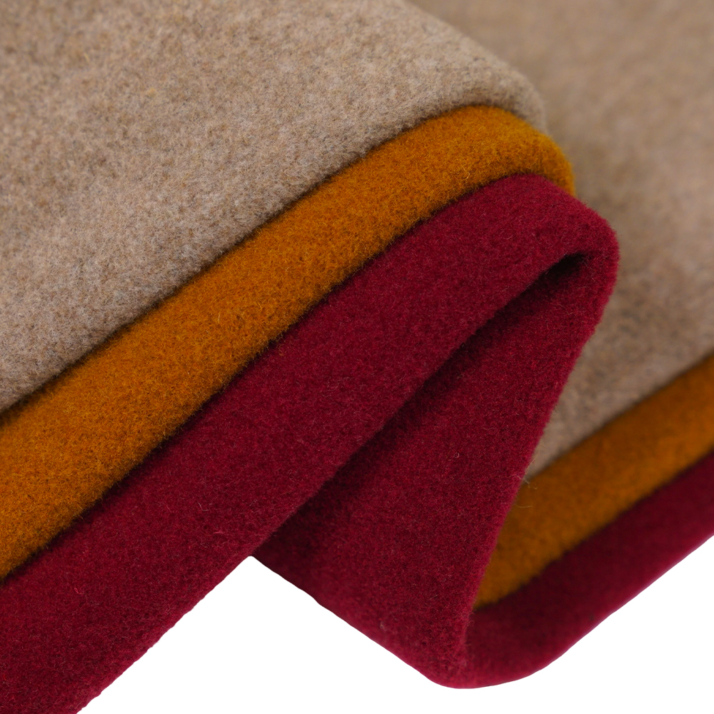 50% উল, 50% অন্যান্য ফাইবার, 750G/M, হলুদ উট, ভেলভেট ফ্যাব্রিক, ML-DALAN-D