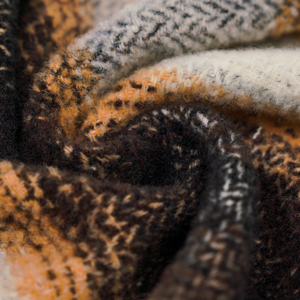 40% উল, 60% পলিয়েস্টার, 540G/M, কালো এবং সাদা, সার্কেল টুইড ফ্যাব্রিক, ML-8021071