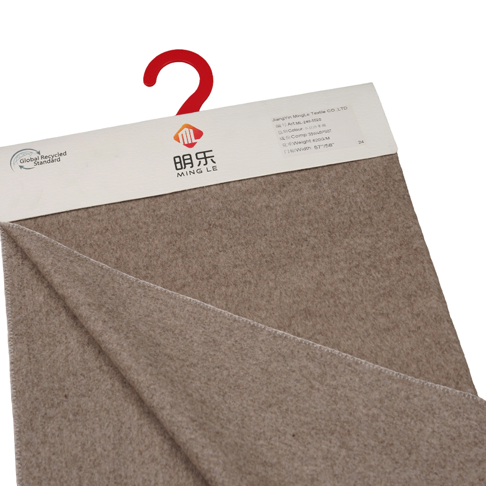 55% উল, 40% পলিয়েস্টার, 5% অন্যান্য ফাইবার, 620G/M, বিন পেস্ট, সিঙ্গেল-ফেস ওভারকোটিং, ফ্যাব্রিক ML-249-5520